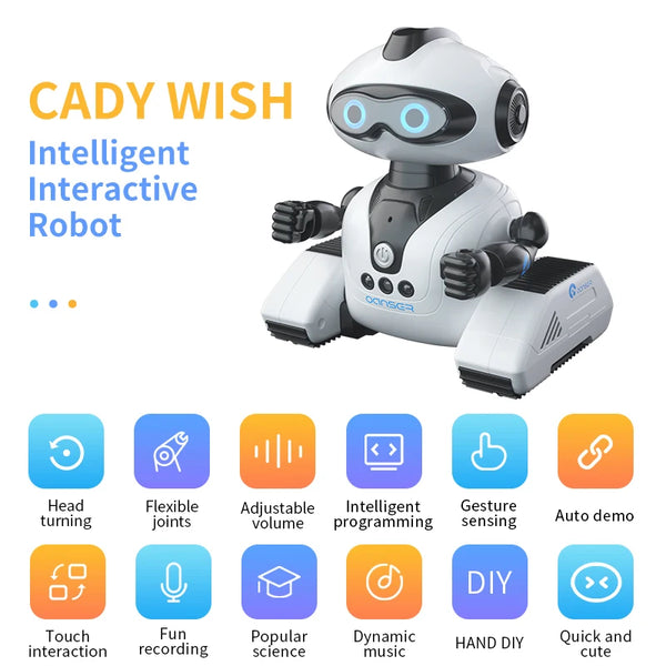 Interactive Gesture-Controlled Robot Toy with Music, Dance & Programming
