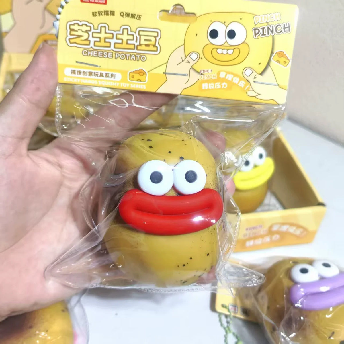 Squishy Potato Stress Relief Pendant