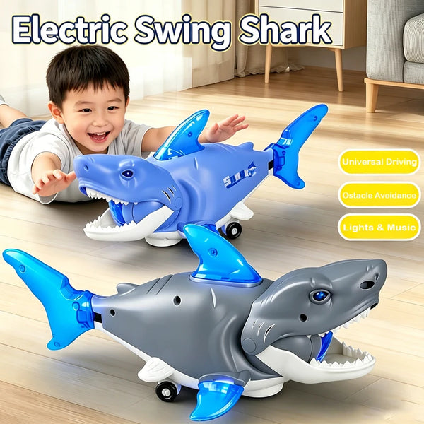 Interactive Electric Shark Toy with Music and Lights
