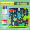 Reusable Erasable Doodle Book for Kids with 12 Watercolor Pens