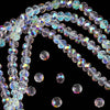 Austrian Crystal Beads with White AB Finish