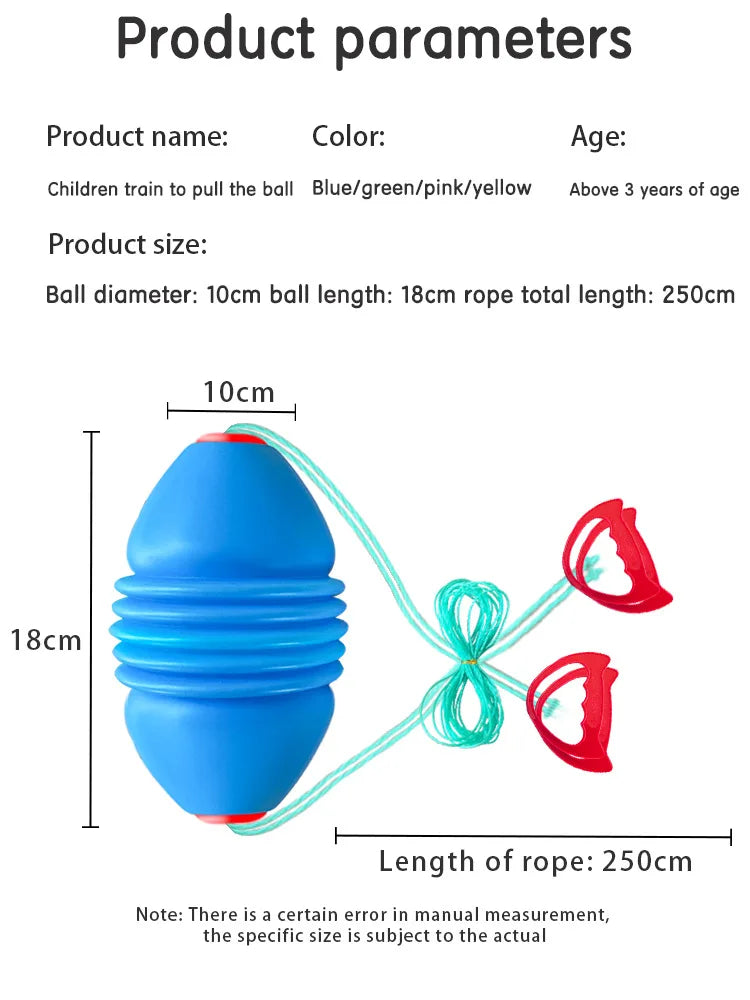 Elastic Pull & Stretch Sensory Ball for Kids – Interactive Outdoor Fun