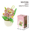 A set of 166 miniature flower bouquets in a box with dimensions 67x57x96mm.