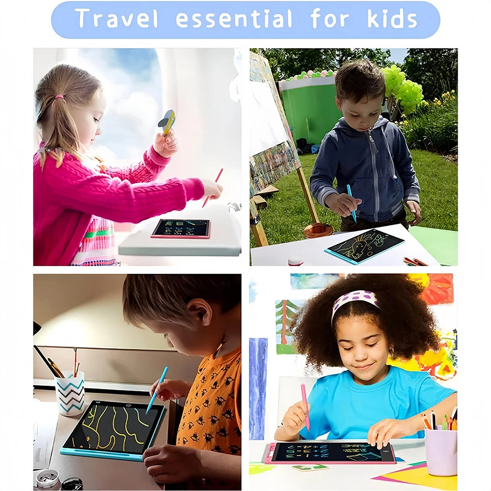 LCD Writing Tablet for Kids – Reusable Drawing Board with Stylus