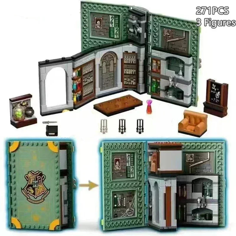 Magic Book Building Blocks Set – 6 Enchanted Worlds to Build