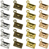A collection of 40 vintage envelope charms in gold and rose gold finishes for jewelry making.