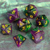 7-Piece Polyhedral Glitter Dice Set for Dungeons & Dragons