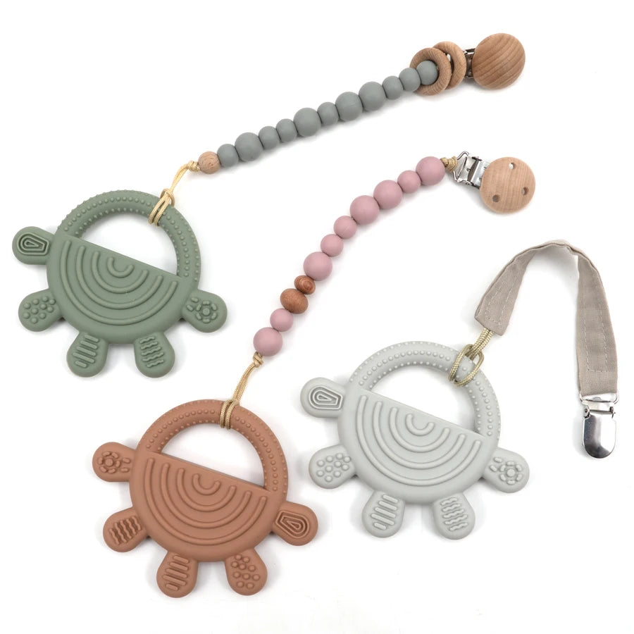 BPA-Free Silicone Baby Teether Ring