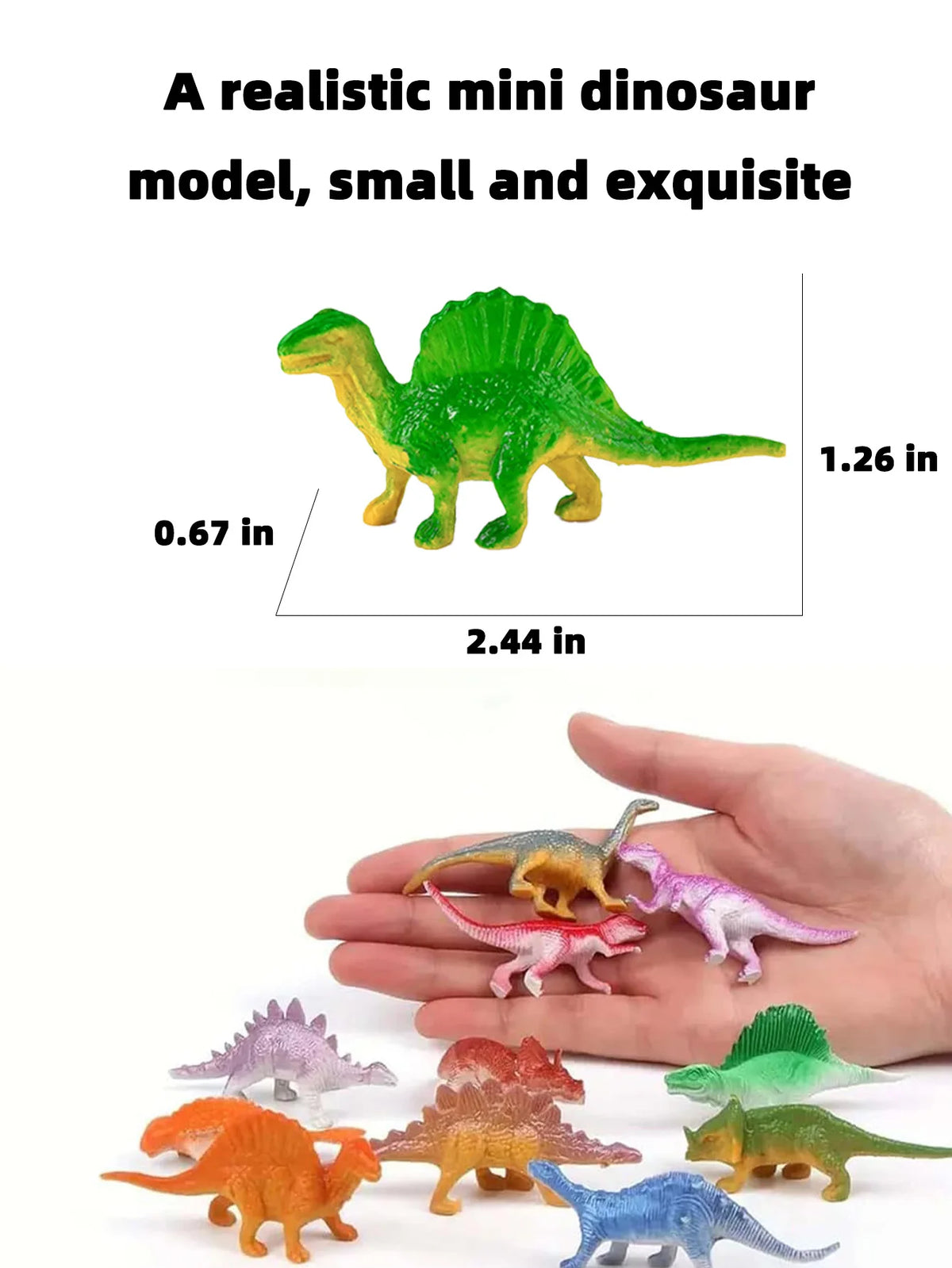 10-Piece Mini Dinosaur Figure Set for Kids and Collectors