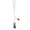 Anime-inspired keychain featuring a black charm with a white star detail.
