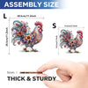 Vibrant Rooster Wooden Jigsaw Puzzle – Mindful Challenge for Adults