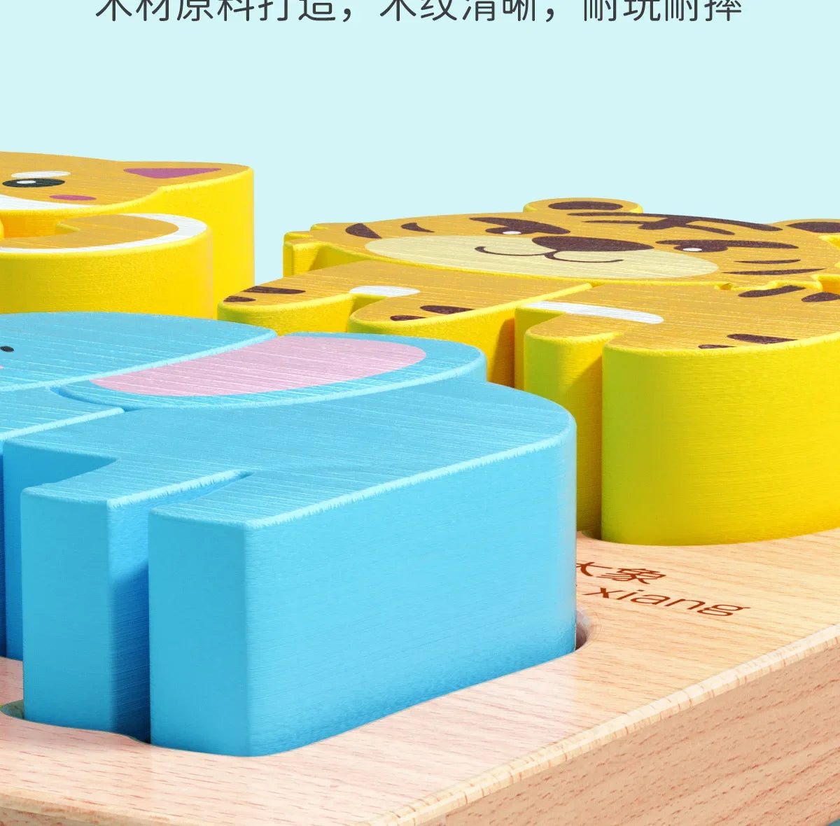 Montessori 3D Wooden Animal & Traffic Puzzle for Kids