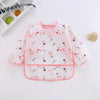 Waterproof Long-Sleeve Baby Bib with Art Smock Design