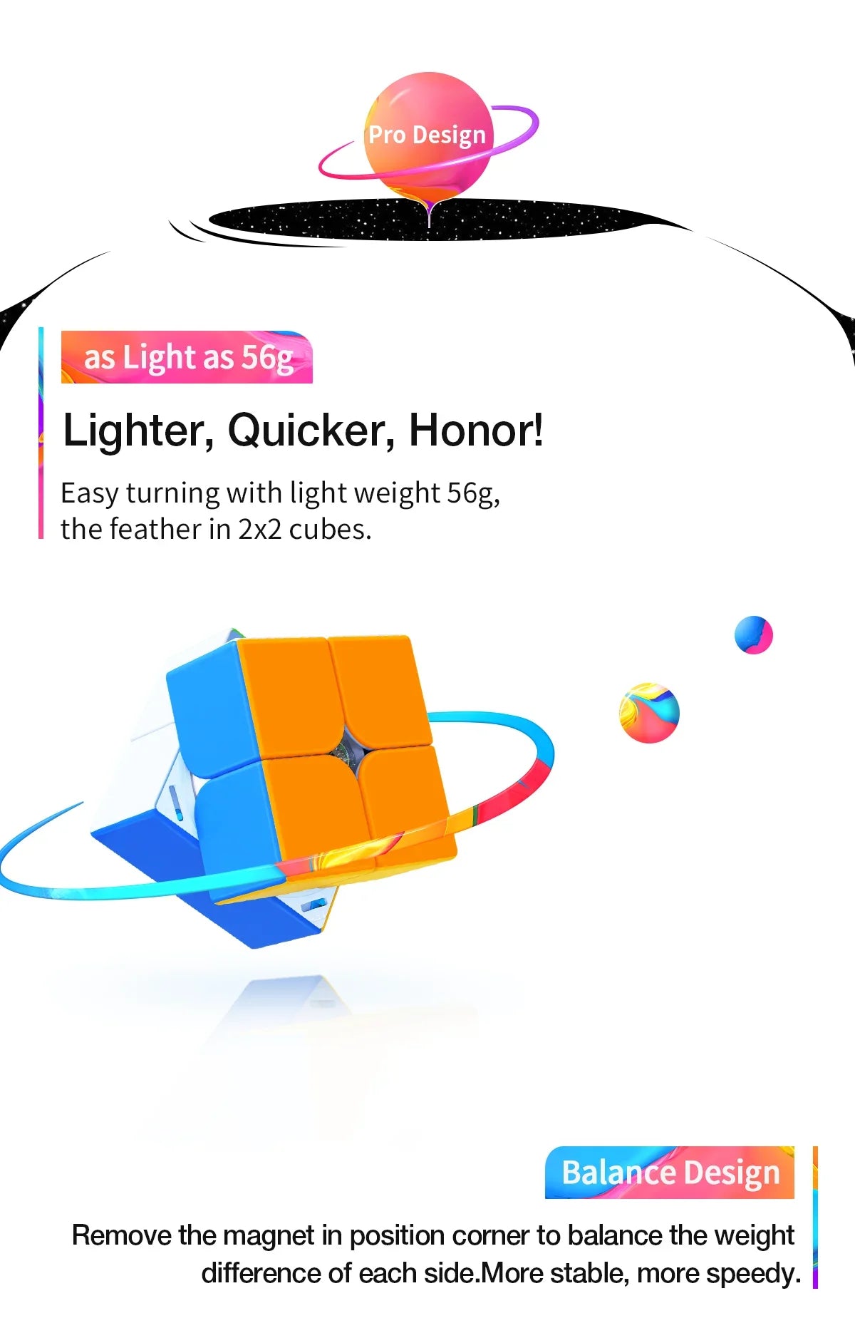 GAN 251 M Pro 2x2 Magnetic Speed Cube