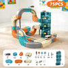 Magnetic Building Block Train Set with Electric Track