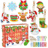 A DIY diamond painting kit featuring various charms and pendants for crafting keychains.
