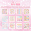 A collection of colorful star-themed mini deco cut film stickers in a book format for scrapbooking and DIY crafts.