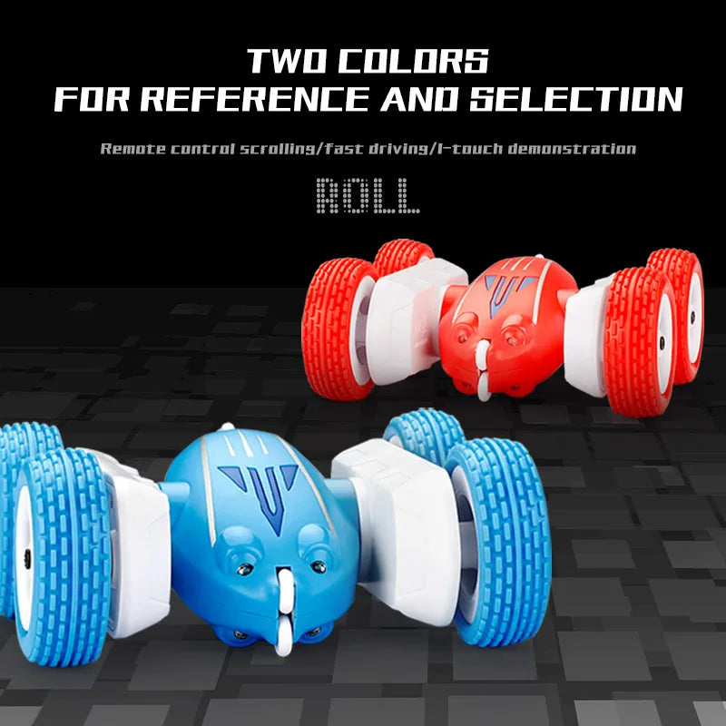 Remote Control Stunt Car with 360° Flips and LED Lights