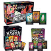 Box of Dungeons & Dragons Dungeon Mayhem Monster Madness card game with various expansion packs.