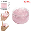 A jar of pink Galaxy Glitter Slime putty with a lid, showing its texture and size.