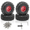 1/18 RC Crawler Metal Beadlock Wheel and Tire Set (4 pcs)