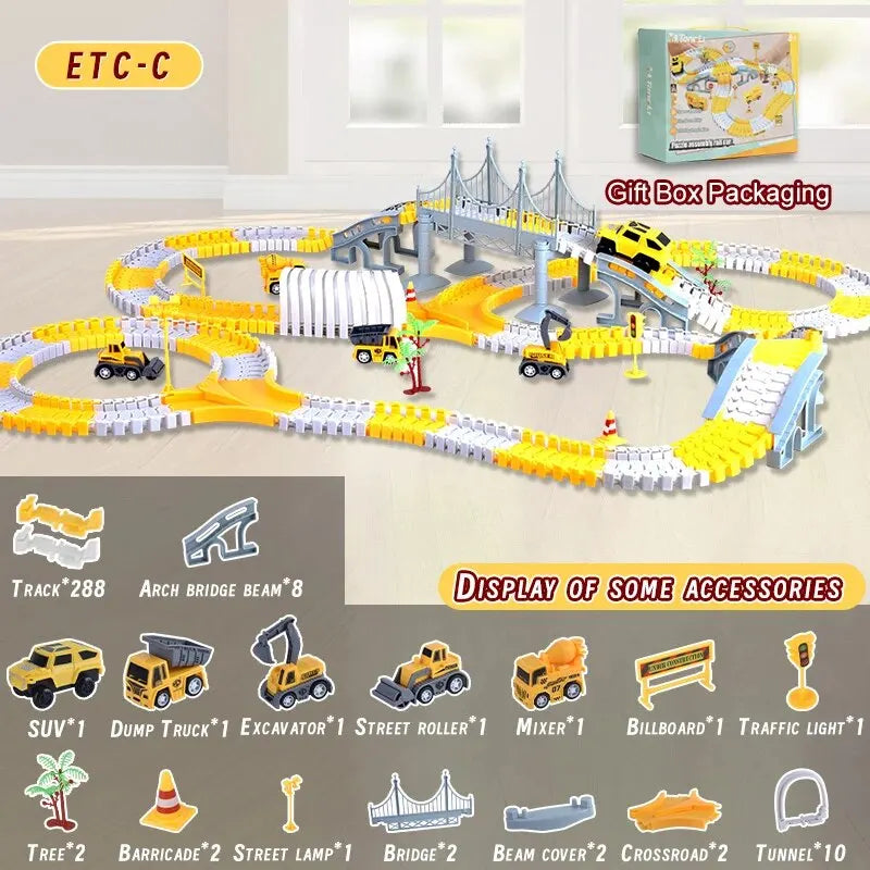 DIY Electric Track Car Building Set