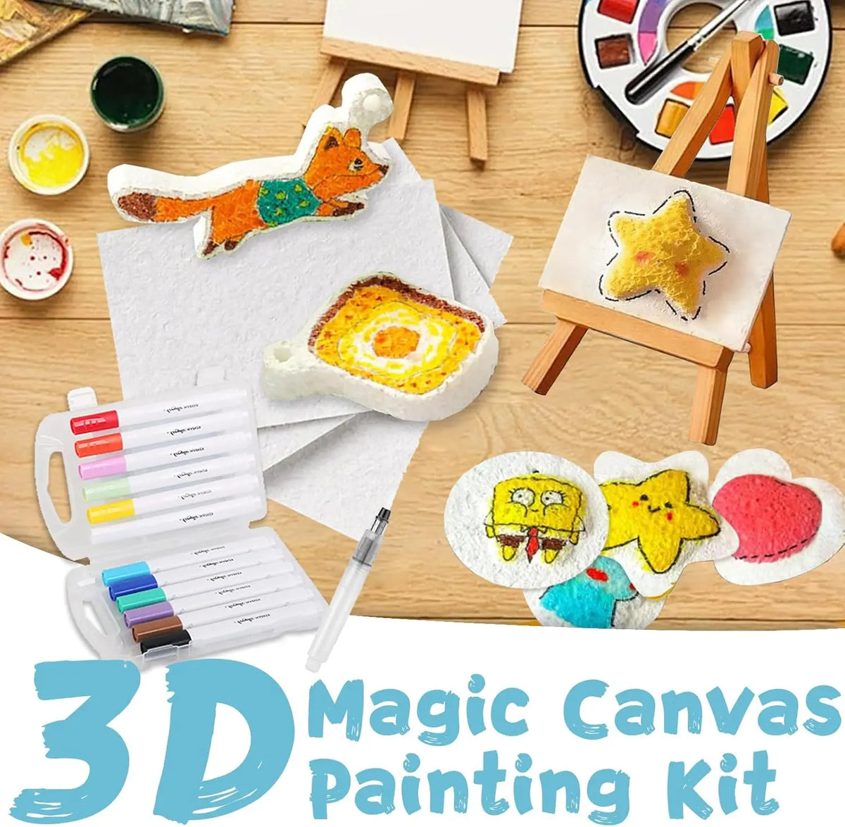 3D Puffy Foam Texture Painting Paper for Kids