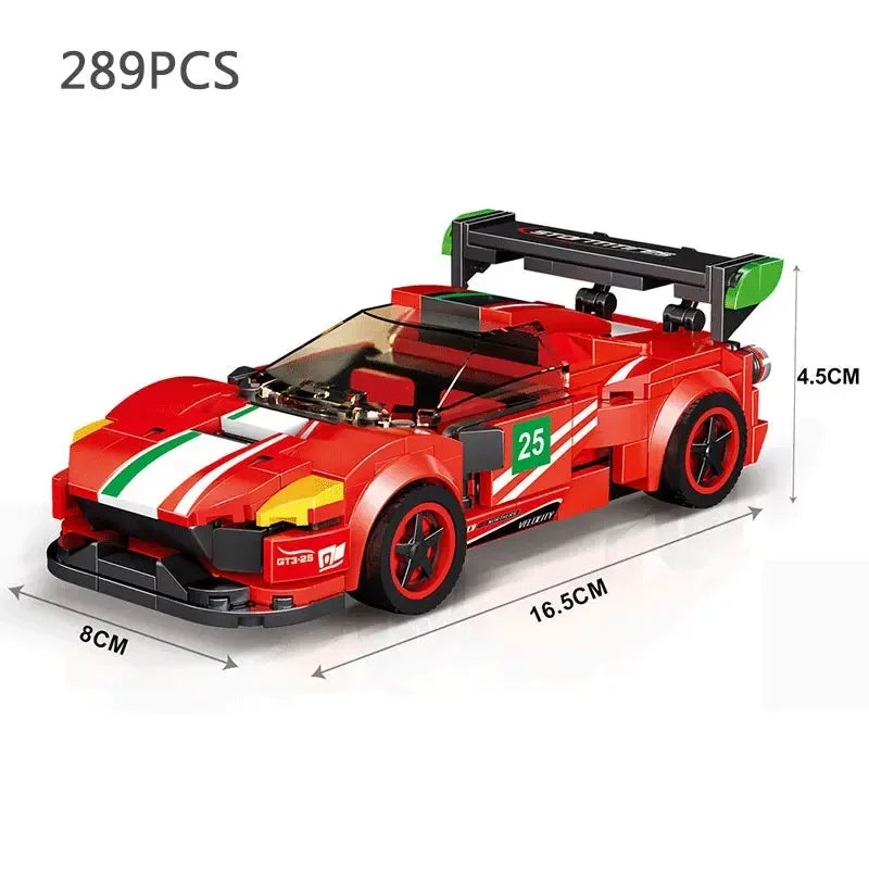 Supercar Model Building Block Kit