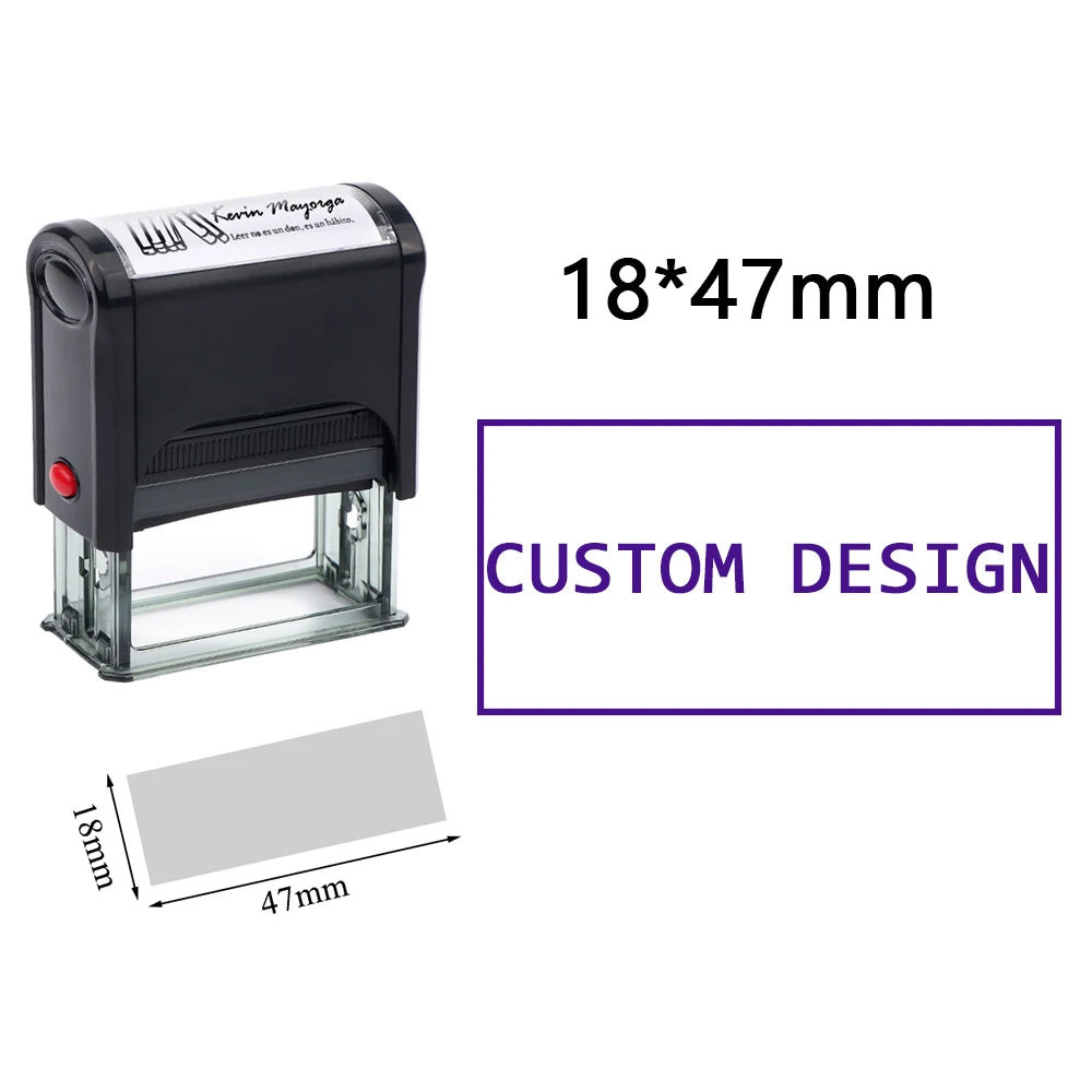 Customizable Self-Inking Rubber Stamp