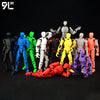 Anime-Style Articulated Dummy Figure with Display Stand