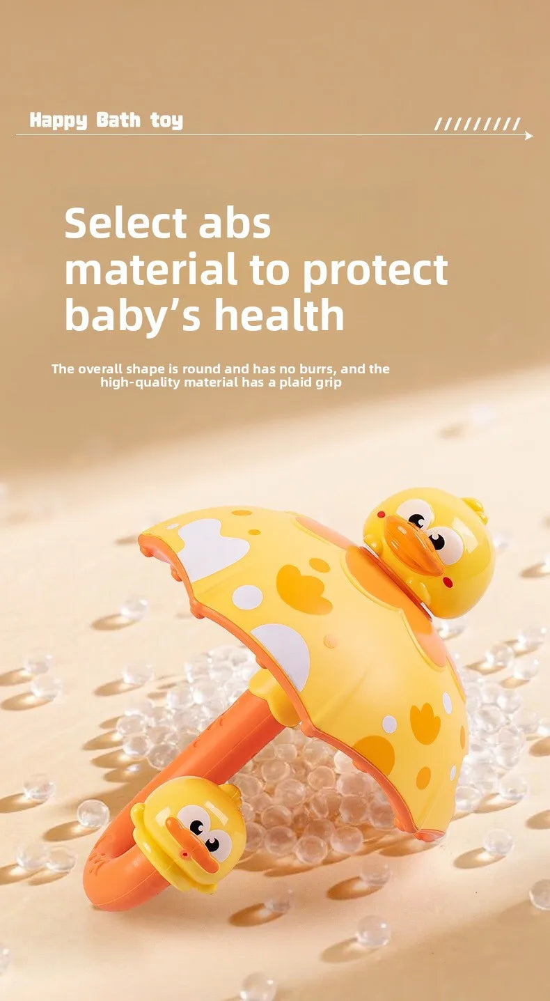 Rotating Water Umbrella Bath Toy for Toddlers – Duck & Dinosaur Sprinklers