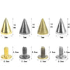 Double-Cap Cone Studs for DIY Punk Fashion