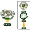 A set of mini gyroscope launchers with various components including a launcher, a platform, and a spinning mechanism.