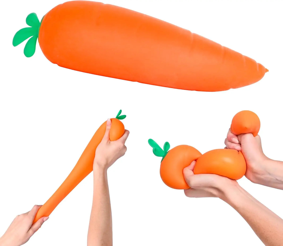 Stretchy Carrot Squeeze Toy for Stress Relief