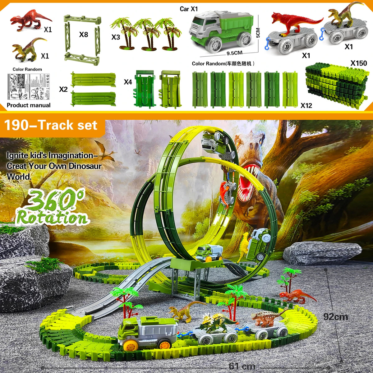 Bendable Track Race Car Set
