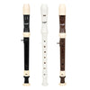 A set of Baroque Clarinet Recorder tubes in black and white colors for beginners.