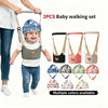 Bear Print Anti-Fall Walking Harness & Head Protection Pillow Set