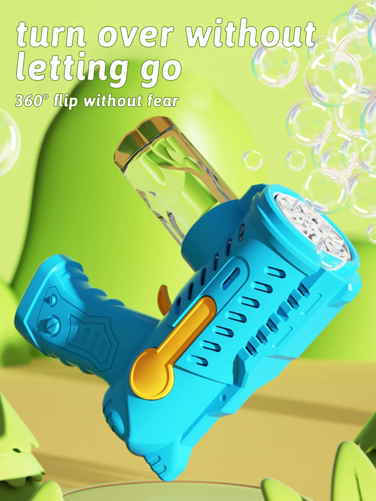 Outdoor Bubble Blower Toy for Kids – No Batteries Needed