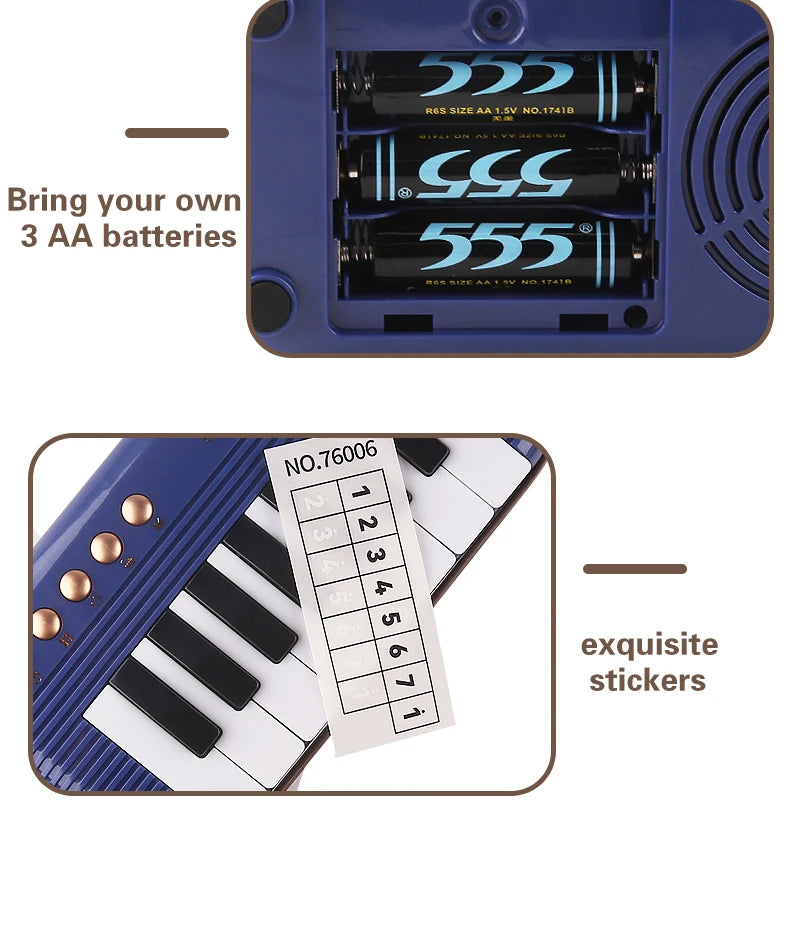 Portable Mini Piano Keyboard for Kids – Early Learning Musical Toy