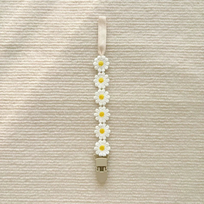 Little Daisy Baby Pacifier Clip
