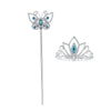 Silver butterfly and crown dress-up playset for little girls