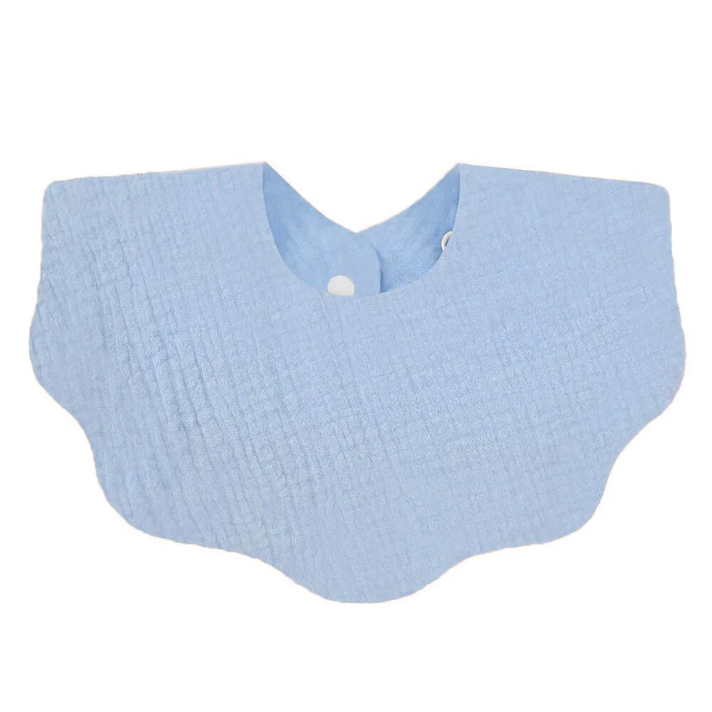 Cotton Baby Bibs with Burp Cloth – Soft Solid Color Bandana Scarf