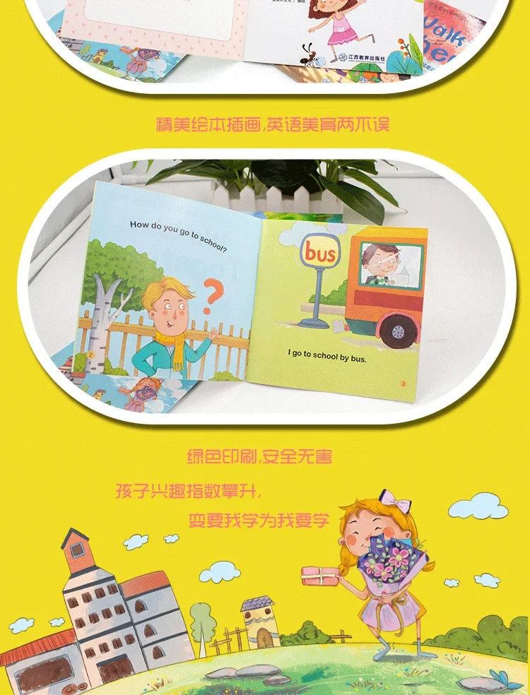 60-Book Set of English Learning Picture Books for Early Readers