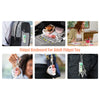 Tactile Keyboard Fidget Keychain with Silent and Click Modes