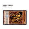 A Magic Shark card skin sticker featuring a dragon illustration for a credit card.