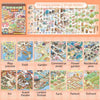 3D Landscape Sticker Collection Book for Scrapbooking & Journaling