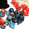 Multicolor Polyhedral Dice Set for RPG and Board Games