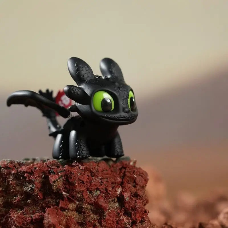 Toothless Night Light Keychain with Movable Wings