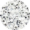 Acrylic Alphabet Beads for Jewelry Making - Mixed Letter Cubes