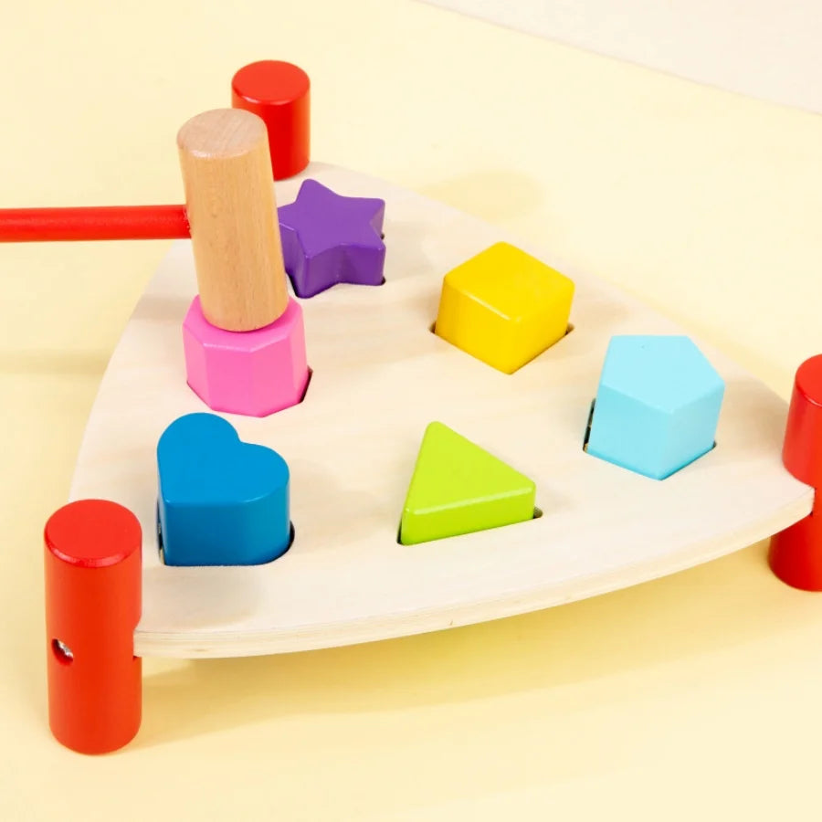 Pounding Bench Hammering Toy with Color Sorting